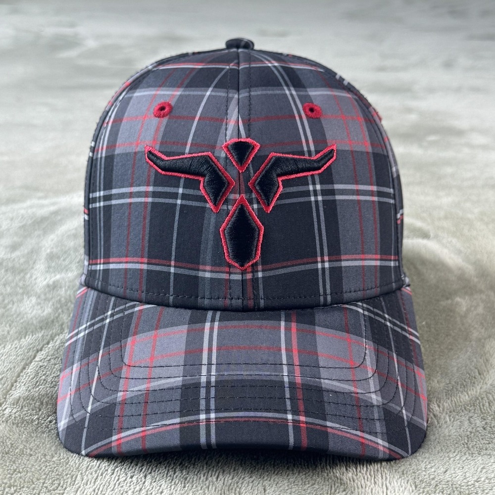 Wrangler 20X Hat Cap Fitted Mens Small Medium Plaid Bump Cap Western Baseball
